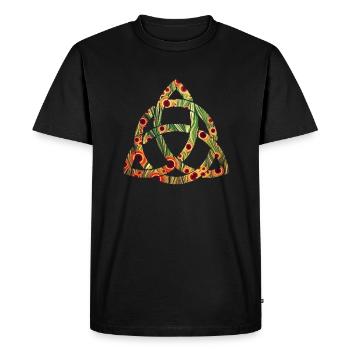 Celtic symnol 2 e 110 - Men's Premium Organic T-Shirt - black - Front - Nico (187cm)