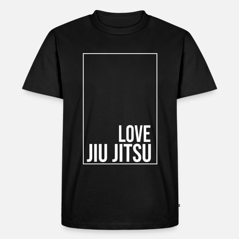 Lieb Jiu Jitsu - Männer Premium Bio T-Shirt - Schwarz