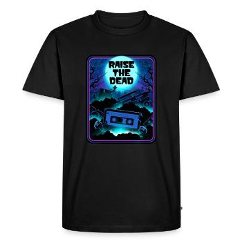 raise the DEAD - Men's Premium Organic T-Shirt - black - Front - Nico (187cm)
