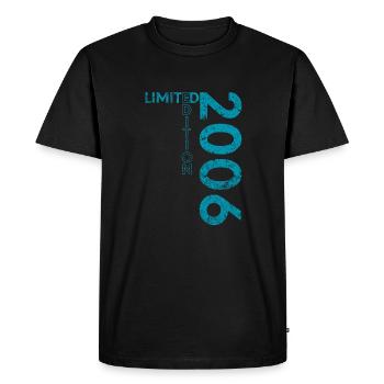 Limited Edition 2006 18th Birthday Gift - Men's Premium Organic T-Shirt - black - Front - Nico (187cm)