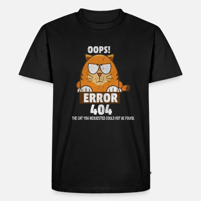 chat - T-shirt Premium bio Homme - noir
