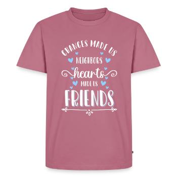 Célébration de l’appartement de quartier - T-shirt Premium bio Homme - mauve - Devant - Nico (187cm)