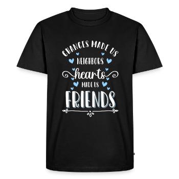 Neighborhood Apartment Celebration - Men's Premium Organic T-Shirt - black - Front - Nico (187cm)