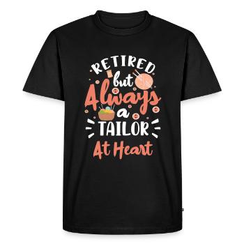 Tailor Thread Pants Bespoke Tailor - Men's Premium Organic T-Shirt - black - Front - Nico (187cm)