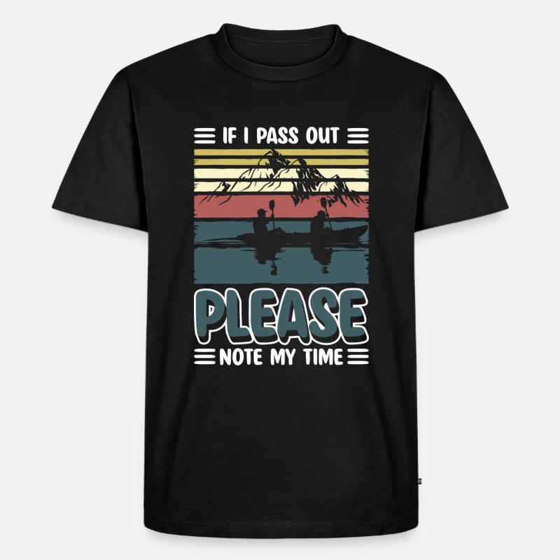 Boot Ruder Steuermann - Männer Premium Bio T-Shirt - Schwarz
