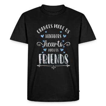 Voisin Meilleure bière voisine - T-shirt Premium bio Homme - noir - Devant - Nico (187cm)