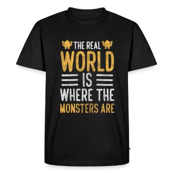Déguisement de créature monstrueuse - T-shirt Premium bio Homme - noir - Devant - Nico (187cm)