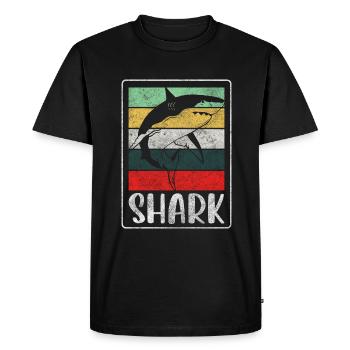 Sharks Underwater Angler Teeth - Men's Premium Organic T-Shirt - black - Front - Nico (187cm)