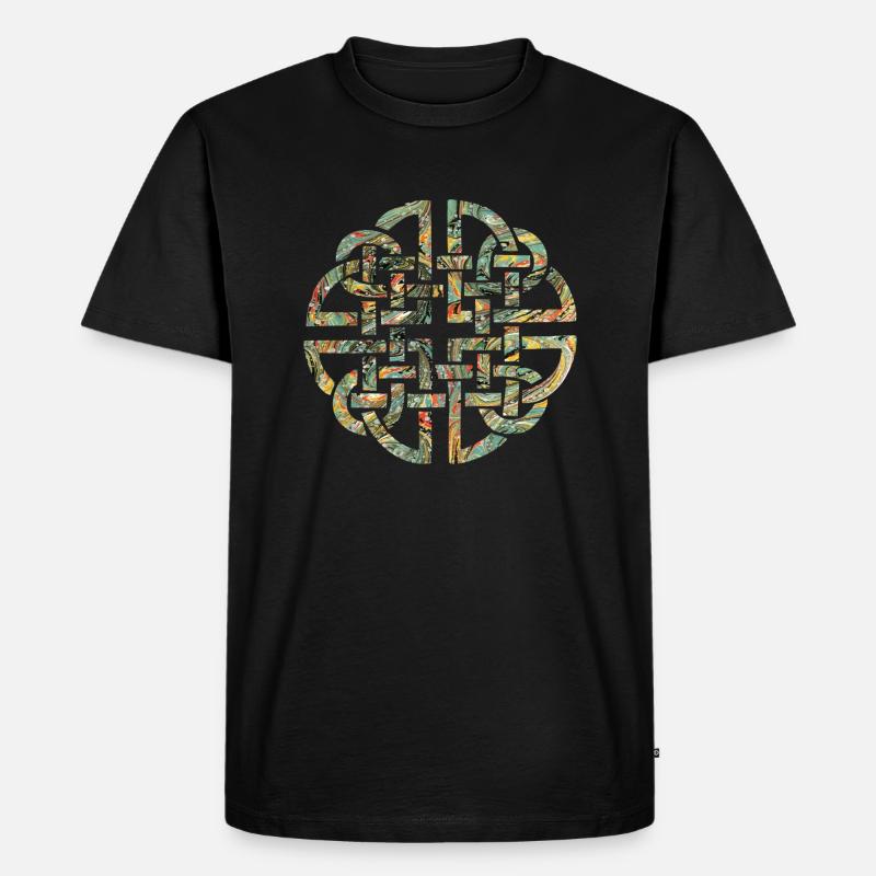 Celtic knot 8 e 200 - Men's Premium Organic T-Shirt - black