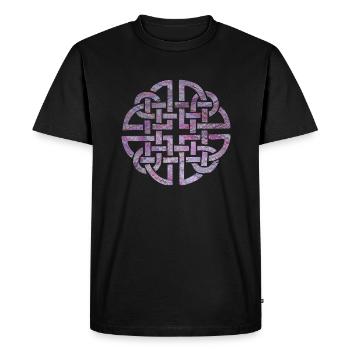 noeud celtique 8 e 62 - T-shirt Premium bio Homme - noir - Devant - Nico (187cm)