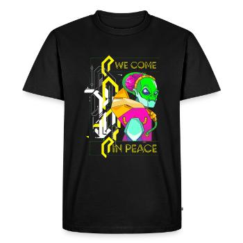 Future Rétro Synthwave Science-fiction - T-shirt Premium bio Homme - noir - Devant - Nico (187cm)