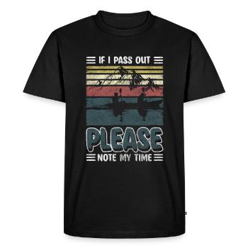 Rowing Machine Rowing Water Power - Men's Premium Organic T-Shirt - black - Front - Nico (187cm)