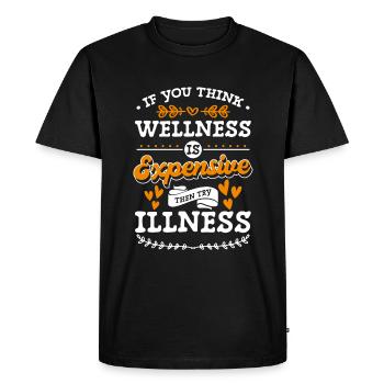 Relaxation Relax Fitness Yoga - Men's Premium Organic T-Shirt - black - Front - Nico (187cm)
