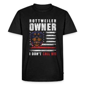 Chien Loyal Master Walk - T-shirt Premium bio Homme - noir - Devant - Nico (187cm)