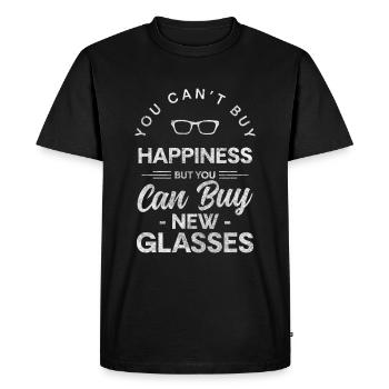 Visual Aids Glasses Student - Men's Premium Organic T-Shirt - black - Front - Nico (187cm)