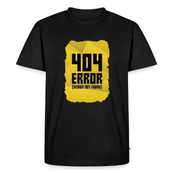 Error message computer gift computer science warning - Men's Premium Organic T-Shirt - black - Front - Nico (187cm)