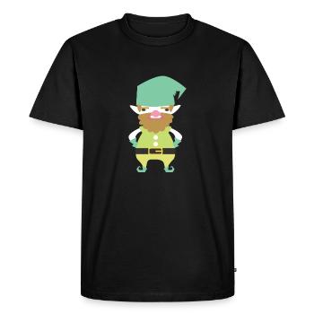 Nan nains de jardin cadeau lutins enfant - T-shirt Premium bio Homme - noir - Devant - Nico (187cm)
