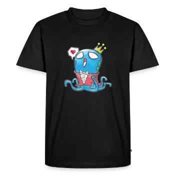 cadeau garçon fils poulpe poulpe enfant - T-shirt Premium bio Homme - noir - Devant - Nico (187cm)