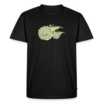 Comet Gift Child Son Space Astronaut Star - Men's Premium Organic T-Shirt - black - Front - Nico (187cm)