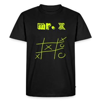 M. X / Gagnant / Gagnant - Cadeau - T-shirt Premium bio Homme - noir - Devant - Nico (187cm)