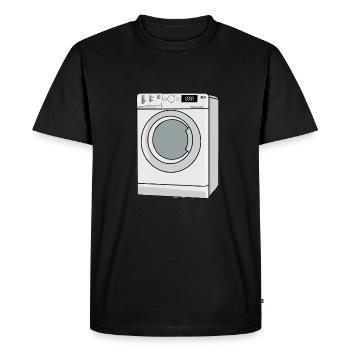 Machine à laver - T-shirt Premium bio Homme - noir - Devant - Nico (187cm)