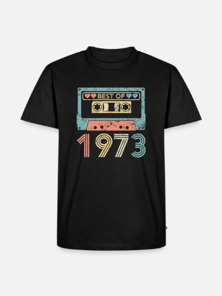 Le meilleur de 1973 - T-shirt Premium bio Homme - noir
