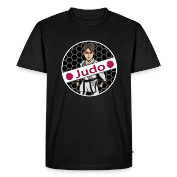 judo judoka hajime dan - Men's Premium Organic T-Shirt - black - Front - Nico (187cm)