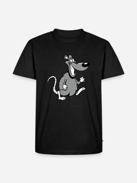 rat sweet hello dear - Men's Premium Organic T-Shirt - black