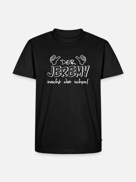 jeremy - Männer Premium Bio T-Shirt - Schwarz
