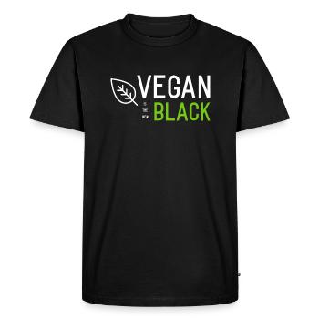 Vegan est la nouvelle chemise noire - T-shirt Premium bio Homme - noir - Devant - Nico (187cm)