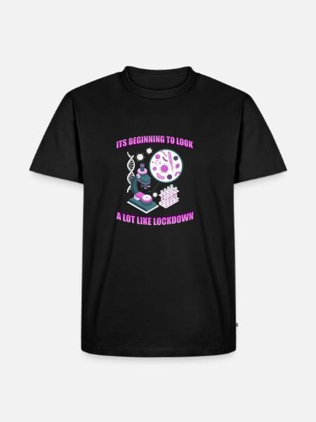 Biology Biologist Microscope - Men's Premium Organic T-Shirt - black