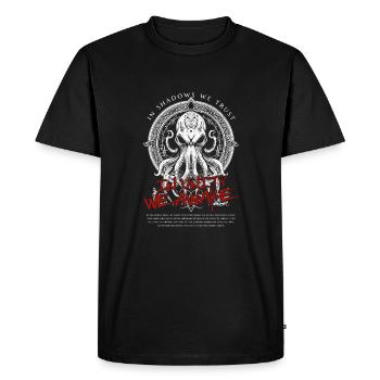Unity Awake - Cthulhu Cult Lovecraft Necronomicon - T-shirt Premium bio Homme - noir - Devant - Nico (187cm)