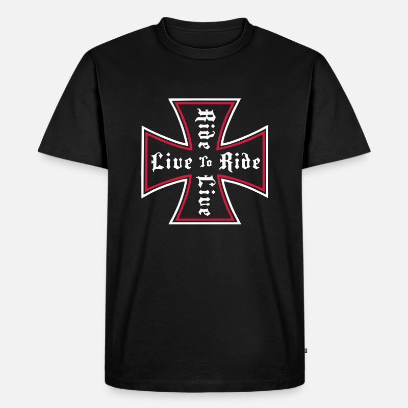Fahrt - Männer Premium Bio T-Shirt - Schwarz