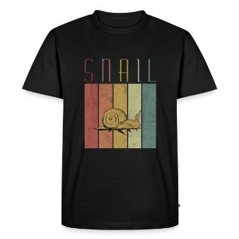 slug - Men's Premium Organic T-Shirt - black - Front - Nico (187cm)