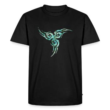 Celtic symbol 17 e 247 - Men's Premium Organic T-Shirt - black - Front - Nico (187cm)