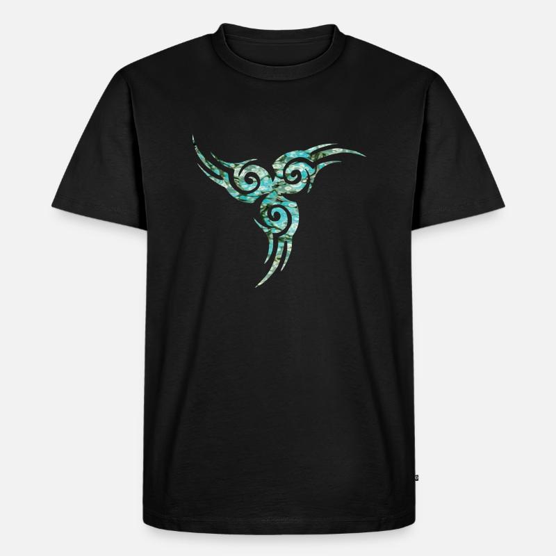 keltisches symbol 17 e 247 - Männer Premium Bio T-Shirt - Schwarz