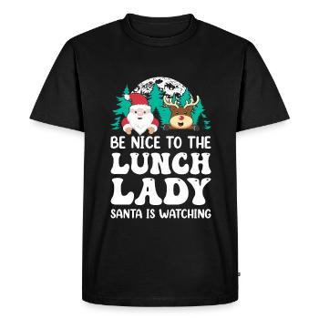 Cadeaux de Noël Noël - T-shirt Premium bio Homme - noir - Devant - Nico (187cm)