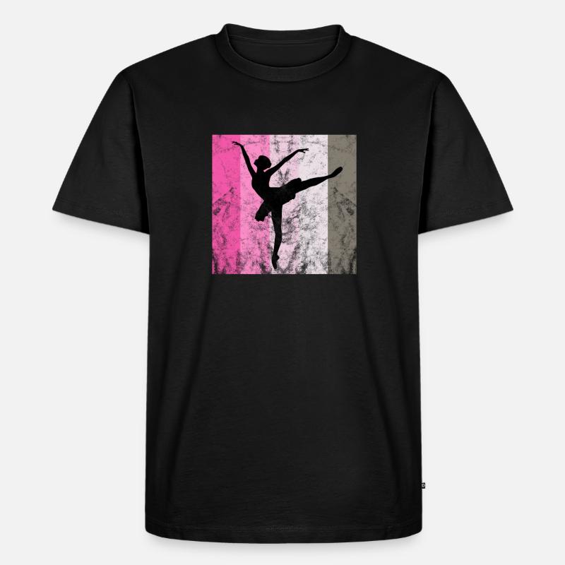 Ballet - Männer Premium Bio T-Shirt - Schwarz