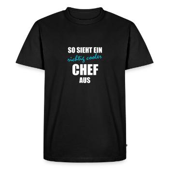 C’est ainsi qu’un patron vraiment cool ressemble à une idée cadeau - T-shirt Premium bio Homme - noir - Devant - Nico (187cm)