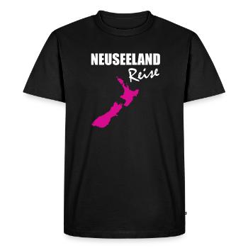 New Zealand - Men's Premium Organic T-Shirt - black - Front - Nico (187cm)