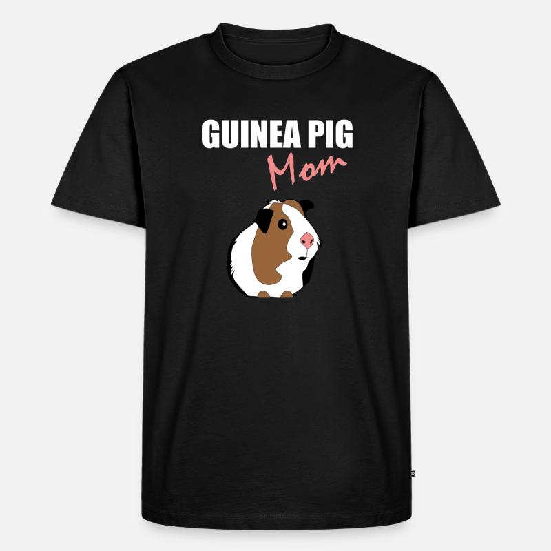 Meerschwein - Männer Premium Bio T-Shirt - Schwarz