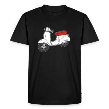 Rouleau nostalgie culte Rerto - T-shirt Premium bio Homme - noir - Devant - Nico (187cm)