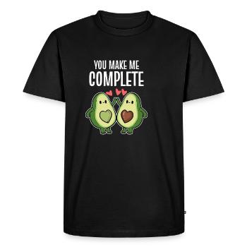 You Complete Me ami ou un poison de copine - T-shirt Premium bio Homme - noir - Devant - Nico (187cm)
