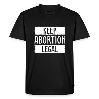 Keep Abortion Legal - Men's Premium Organic T-Shirt - black - Front - Nico (187cm)