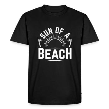 Sun Of A Beach - Men's Premium Organic T-Shirt - black - Front - Nico (187cm)