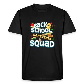 Cafétéria de la rentrée scolaire Squad Proud Lunch Lady - T-shirt Premium bio Homme - noir - Devant - Nico (187cm)