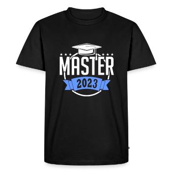 Master 2023 Graduation Graduation Uni - Men's Premium Organic T-Shirt - black - Front - Nico (187cm)