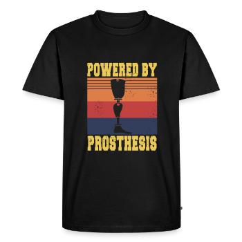 Propulsé par la prothèse - T-shirt Premium bio Homme - noir - Devant - Nico (187cm)