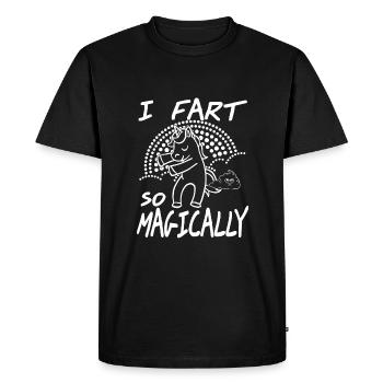 Je pet so magical unicorn pet pet unicorn chiots - T-shirt Premium bio Homme - noir - Devant - Nico (187cm)