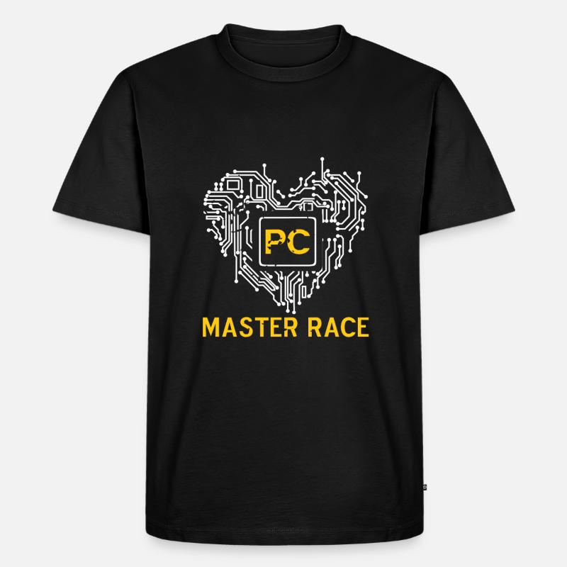 Glorious PC Master Race - Männer Premium Bio T-Shirt - Schwarz